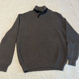 Lucky Brand Charcoal and Black Knit Pullover